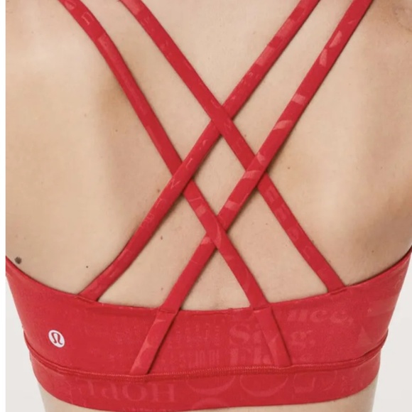 Lululemon Red Foil 20 Year Anniversary Bra - Picture 2 of 5